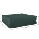 Outsunny Large Patio Garden Furniture Set Cover 600D Oxford Square Waterproof, 230 x 230 x 70 cm, Green