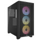 Corsair 3000D RGB Airflow Gaming Case w/ Glass Window, ATX, 3x AR120 RGB Fans, GPU Cooling, 4-Slot GPU Support, High-Airflow Fro