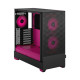 Fractal Design Pop Air RGB (Magenta Core TG) Gaming Case w/ Clear Glass Window, ATX, Hexagonal Mesh Front, Magenta Interior/Acce