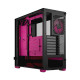 Fractal Design Pop Air RGB (Magenta Core TG) Gaming Case w/ Clear Glass Window, ATX, Hexagonal Mesh Front, Magenta Interior/Acce