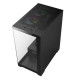 Vida Vetro Black ARGB Gaming Case w/ Glass Front &amp; Side, ATX, 3x ARGB Fans, 6-Port PWM ARGB Fan Hub