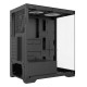 Vida Vetro Black ARGB Gaming Case w/ Glass Front &amp; Side, ATX, 3x ARGB Fans, 6-Port PWM ARGB Fan Hub