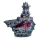 Elements Yoga Dragon LED Crystal Cave Ashcatcher Incense Stick Burner