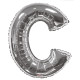 34&quot;&quot; Silver Letter C Balloon