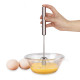 30 cm Metal Hand Press Egg Whisk Beater Rotary Whisk Blender