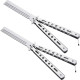 Outdoor Generic Metal Practice Butterfly Comb Knife Trainer Tool - Silver