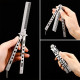 Outdoor Generic Metal Practice Butterfly Comb Knife Trainer Tool - Silver