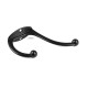 10 pcs Zinc Alloy Double Hat and Coat Hooks Door and Wall Clothing Hangers - Black