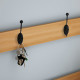 10 pcs Zinc Alloy Double Hat and Coat Hooks Door and Wall Clothing Hangers - Black