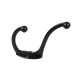 10 pcs Zinc Alloy Double Hat and Coat Hooks Door and Wall Clothing Hangers - Black