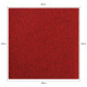 40 x Carpet Tiles 10m2 / Scarlet Red &amp; Charcoal Black