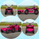 6V Quad Bike with Back Trailer, Wear-Resistant Wheels, for Ages 18-36 Months, Pink