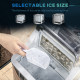 3.2L Compact Ice Machine, with LCD Screen and Accessories - Black