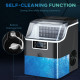 3.2L Compact Ice Machine, with LCD Screen and Accessories - Black