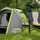 Outsunny Two-Man Dome Tent, with Front Porch and Accessories - Yellow/Grey