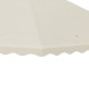 Outsunny 3 x 3 m Gazebo Canopy Replacement Covers, 2 - Tier Gazebo Roof Replacement TOP COVER ONLY, Cream White