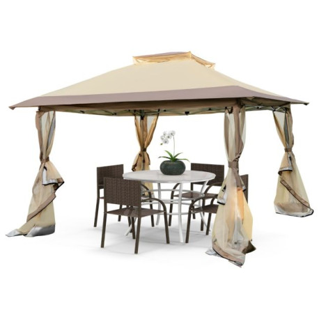 Pop up Gazebo with Vented Top and Portable Canopy Shelter