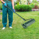 53cm Manual Lawn Aerator with 130cm Detachable Handle and Tine Spikes for Soil Loosening