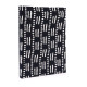 Cotton Bound Notebooks 20x15cm - 96 pages - Black Dots &amp; Dashes