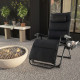 Adjustable Metal Zero Gravity Lounge Chair with Cup Holder Tray