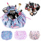 Portable Makeup Drawstring Bags Storage Travel Pouch Cosmetic Bag - Pink