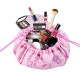 Portable Makeup Drawstring Bags Storage Travel Pouch Cosmetic Bag - Pink