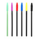 50Pcs Silicone Mascara Brushes Wands Lashes Disposable Eyelashes Extension Synthetic Makeup Brush - Black