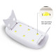 6W Portable Mini USB UV LED 45s/60s Timer Nail Lamp Dryer Nail Lamp Machine - White