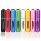 5ml Portable Mini Refillable Perfume Bottle Spray Round Tube Pump Empty Cosmetic Container Atomizer Scent Bottle for Travel - Gr