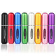 5ml Portable Mini Refillable Perfume Bottle Spray Round Tube Pump Empty Cosmetic Container Atomizer Scent Bottle for Travel - Go