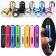 5ml Portable Mini Refillable Perfume Bottle Spray Round Tube Pump Empty Cosmetic Container Atomizer Scent Bottle for Travel - Go