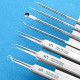 Ultra-fine Cell Pimples Blackhead Clip and Tweezers Artifact Acne Needle Set