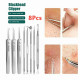 Ultra-fine Cell Pimples Blackhead Clip and Tweezers Artifact Acne Needle Set