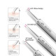 Ultra-fine Cell Pimples Blackhead Clip and Tweezers Artifact Acne Needle Set