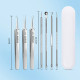 Ultra-fine Cell Pimples Blackhead Clip and Tweezers Artifact Acne Needle Set