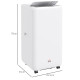 12000 BTU Mobile Air Conditioner for Room up to 28m², with Dehumidifier, Auto &amp; Sleep Mode, 24H Timer, Wheels