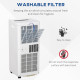 5000 BTU Air Conditioning Unit, 3-in-1 Portable Air Conditioner, Dehumidifier, Cooling Fan with 2 Speeds, 24H Timer, Remote Cont