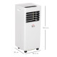 5000 BTU Air Conditioning Unit, 3-in-1 Portable Air Conditioner, Dehumidifier, Cooling Fan with 2 Speeds, 24H Timer, Remote Cont