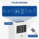 5000 BTU Air Conditioning Unit, 3-in-1 Portable Air Conditioner, Dehumidifier, Cooling Fan with 2 Speeds, 24H Timer, Remote Cont