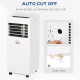 5000 BTU Air Conditioning Unit, 3-in-1 Portable Air Conditioner, Dehumidifier, Cooling Fan with 2 Speeds, 24H Timer, Remote Cont