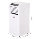 9000 BTU Air Conditioning Unit, 3-in-1 Portable Air Conditioner, Dehumidifier, Cooling Fan with Remote Control, Digital Display,