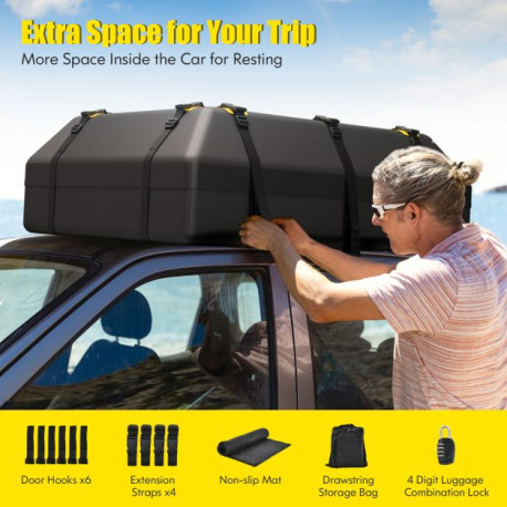 600L Car Roof Bag for All Vehicles with/without Racks