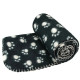 Paw Print Pet Sleeping Comfort Blanket Soft Fleece Bed Mat Cover 119 x 98cm - Random Colour