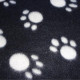 Paw Print Pet Sleeping Comfort Blanket Soft Fleece Bed Mat Cover 119 x 98cm - Random Colour