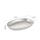 Oval Metal Strainer Tray Basket Colander Strainer for Kitchen 31 x 22 x 5.5 cm