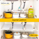 Adjustable Extendable Rack Closet Cupboard Divider Rack Storage Organizer Shelf Easy to install