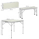 Outsunny Three-Piece Aluminium Folding Picnic Table and Bench Set