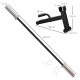 SPORTNOW Olympic 120cm EZ Curl Bar and Barbell Jack Set, Barbell Bar for 5cm Weight Plates, Deadlift Jack for Loading 200kg Weig