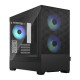 Fractal Design Pop Mini Air RGB (Black TG) Gaming Case w/ Clear Glass Window, Micro ATX, Hexagonal Mesh Front, 3 RGB Fans &amp; ARGB