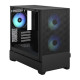 Fractal Design Pop Mini Air RGB (Black TG) Gaming Case w/ Clear Glass Window, Micro ATX, Hexagonal Mesh Front, 3 RGB Fans &amp; ARGB